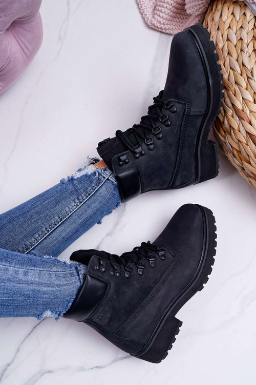 Dámské Turistické Kotníkové Boty Big Star Černé EE274033