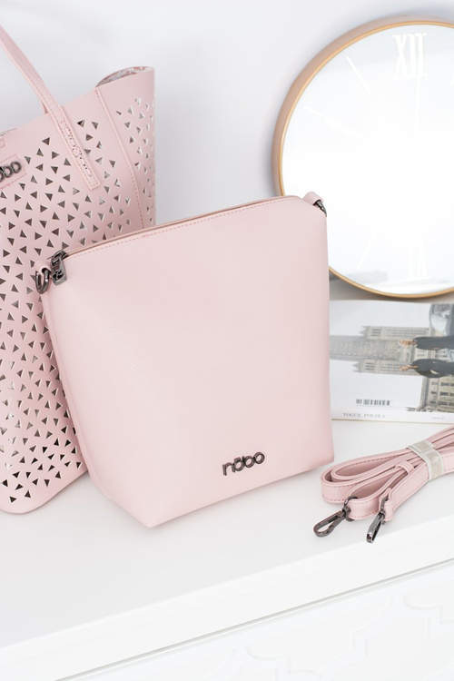 Damska Duża Różowa Torebka Nobo