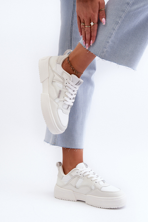 Lehké dámské tenisky Big Star NN274322 Memory Foam System Bílé