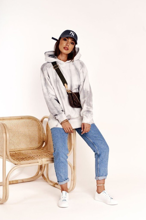 Dámské Kožené Tenisky S Hvězdou BIG STAR DD274692 Bílo-Modré