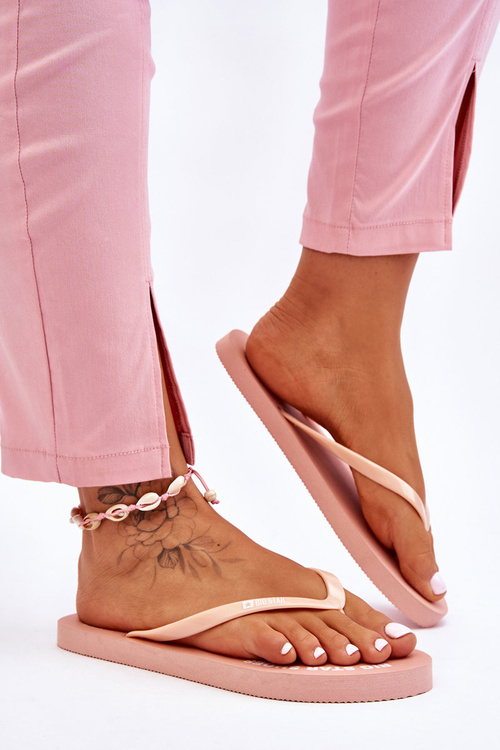 Pohodlné flip -flops Big Star LL274802 nahá