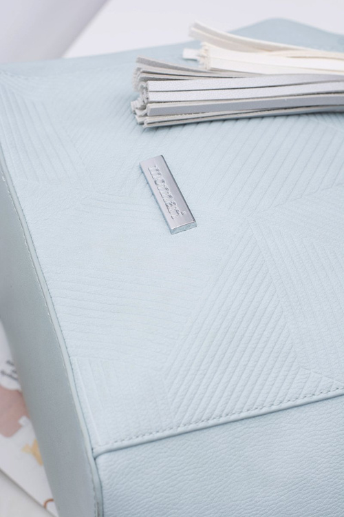 Dámska modrá kabelka nakupujúci vrece Monnari