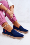 Dámske espadrilles vložili veľkú hviezdu JJ276003 Navy Blue