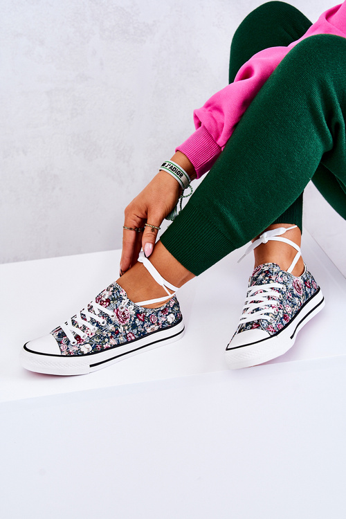 Nízké Tenisky Se Zelenými Květy Desiree