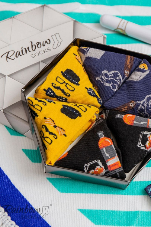 Duhové Ponožky Gentleman 3 Páry