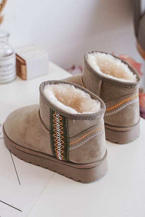 Dětské zateplené sněhule Zelené Leonora