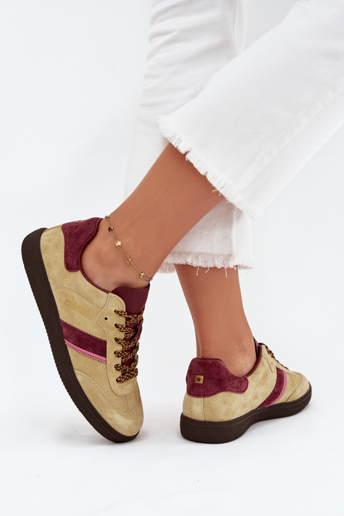 Dámské Nízké Sněhule Z Semiše Big Star SS274680 HI-POLY SYSTEM Limetkové