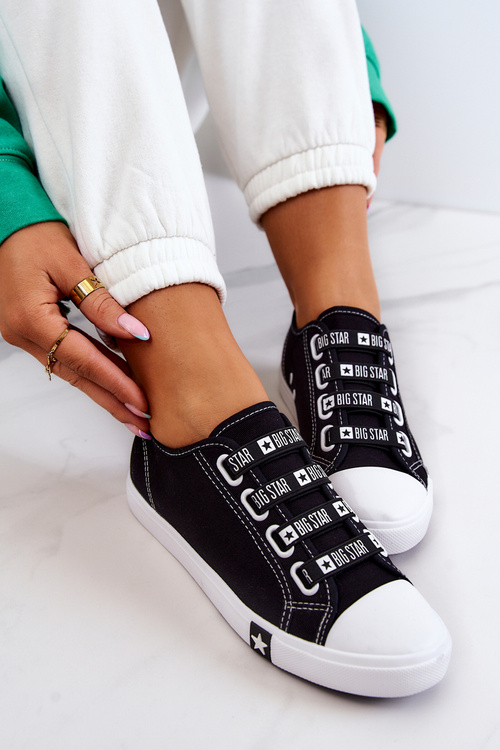 Dámské Tenisky S Manžetami BIG STAR HH274098 Černá