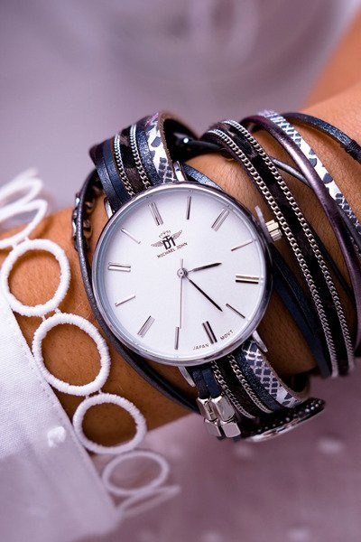 Dámské Hodinky Michael John Zabalené Šedý Lanell