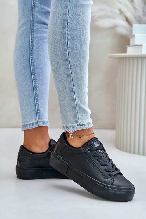 Zateplené dámske tenisky na platforme Big Star OO274A555 čierne