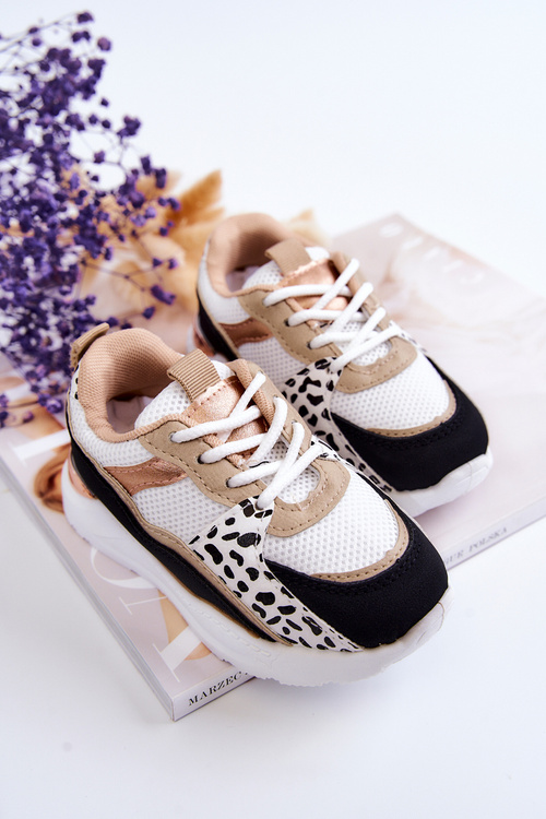 Detské športové topánky Biele a biele Kizzie