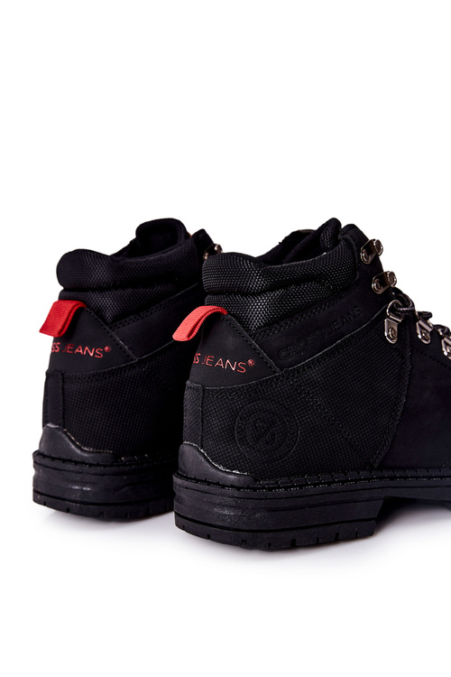 Pánske krížové džínsy EE1R4028C Black Trekking topánky