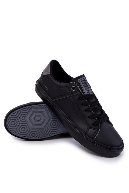 Kožené pánské tenisky Big Star JJ174108 Černá