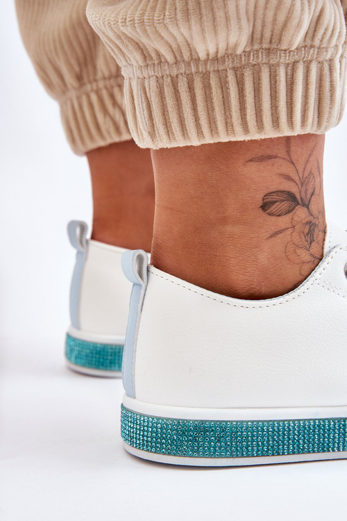 Dámské nízké tenisky bílo-Modre Demira