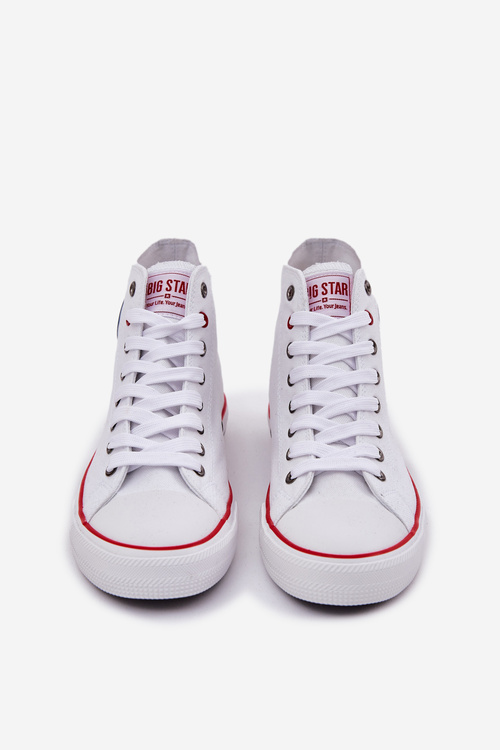 Pánske Textilné Tenisky Big Star NN174305 HI-POLY SYSTEM Biele