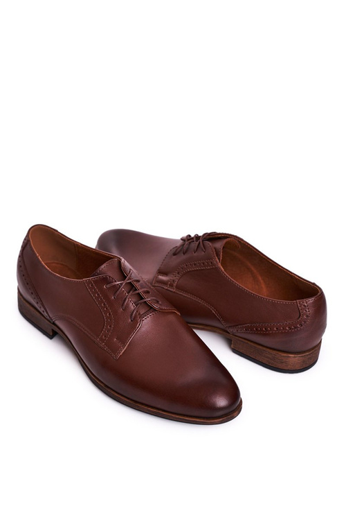 Pánské Kožené Mokasiny S Lehkou Podrážkou BEDNAREK Tmavě Hnědá