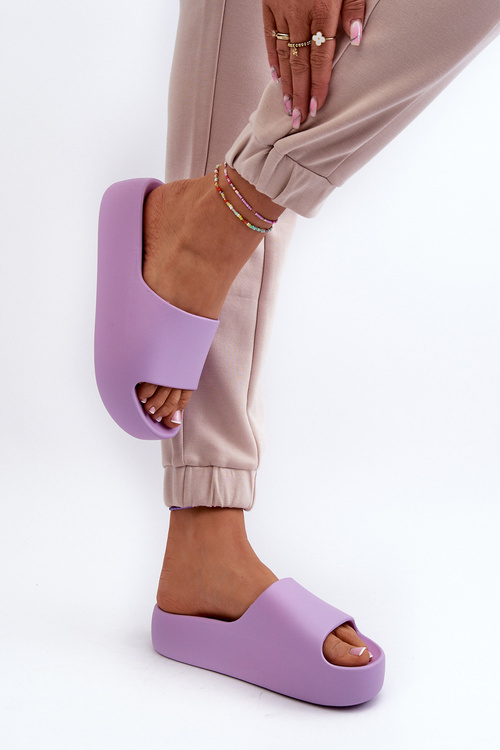 Dámske papuče s hrubou podrážkou béžové Oreithano