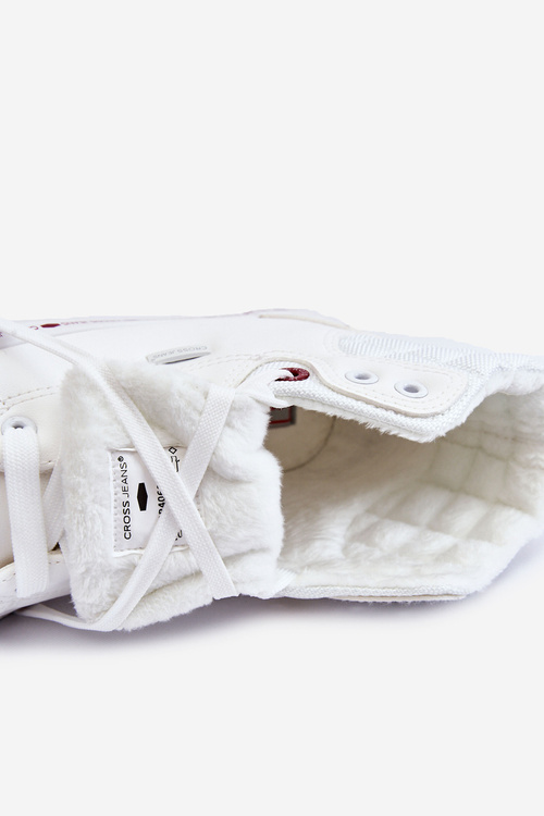 Dámske vysoké tenisky krížové džínsy KK2R4060C White