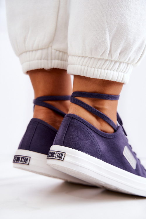 Klasická ženská veľká hviezda JJ274494 Navy Blue tenisky