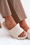 Pěnové Dámske Papuče LEE MAYA SLIDER WOMEN LOW 50251016 Béžové