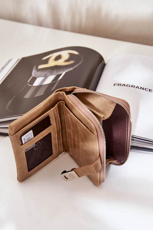 Laky dámská peněženka peněženka tmavě béžová Yathika