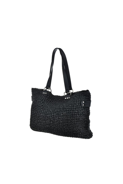 Veľká taška z plietenky Big Star NN574108 Čierna
