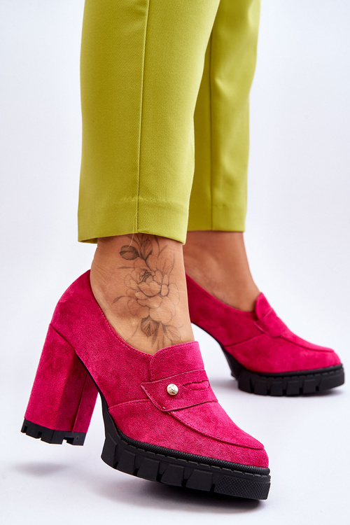 Elegantní semišové boty na vysokém podpatku Fuchsie Mintore