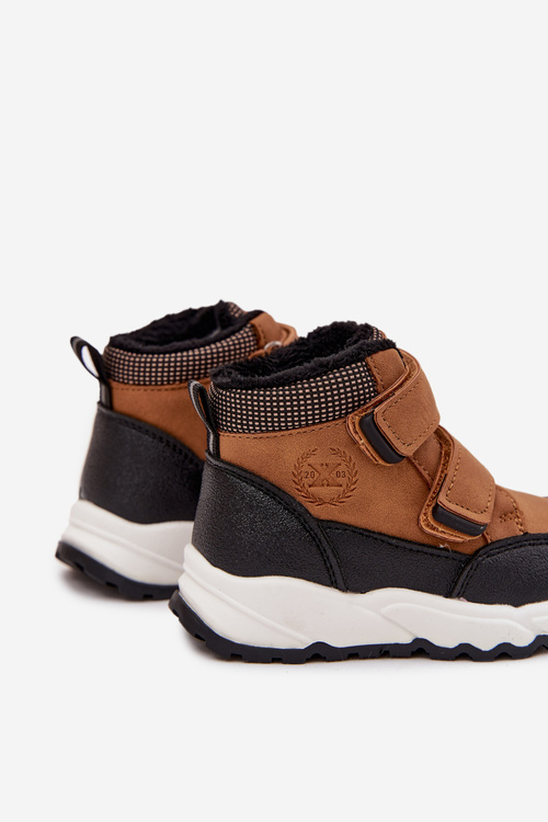 Zateplené Dětské Zimní Boty Na suchý zip Camel Nolivine