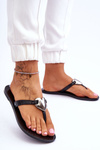 Dámske vegánske flip -flops JJ285031 Black Flip -flops