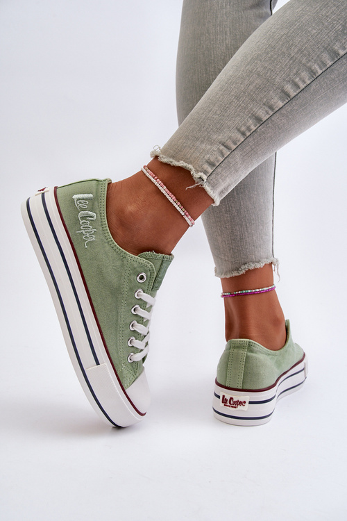 Dámske tenisky na hrubej podrážke Lee Cooper LCW-24-31-2217 Zelené