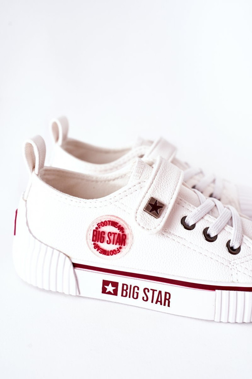 Dětské Kožené Tenisky BIG STAR II374040 Bílé