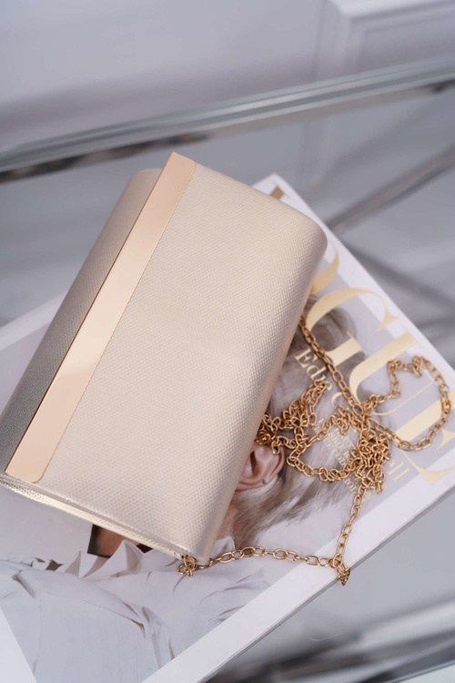 Dámská večerní kabelka béžová