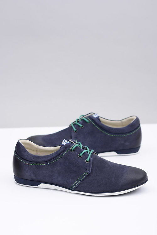 Dimonde Navy Blue Pánske kožené topánky