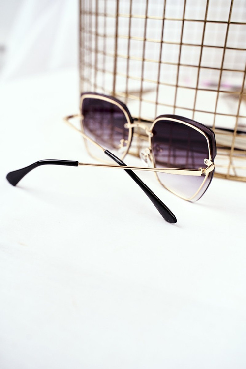 Black Prius Pre-34 Slnečné okuliare Zlatý zelený gradient