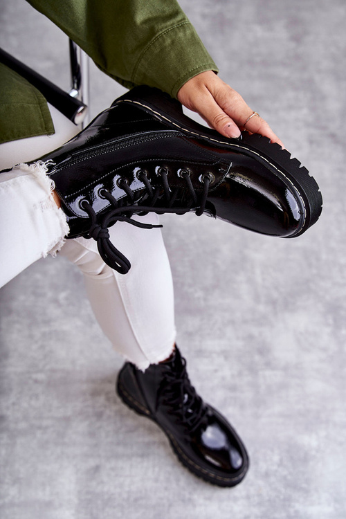 Dámské Kotníkové Ploché Boty Cerné Kognito