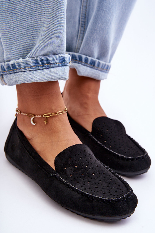 Dámské semišové mokasíny černé Molly