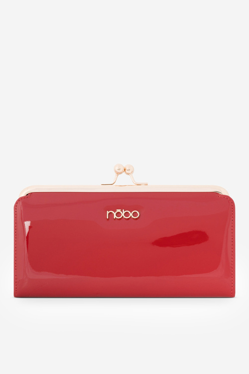 Lakovaná veľká dámska peňaženka Nobo NPUR-LR0061-C005 Červená