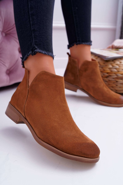 Dámské Kotníkové Boty semišové Hnědé Madness