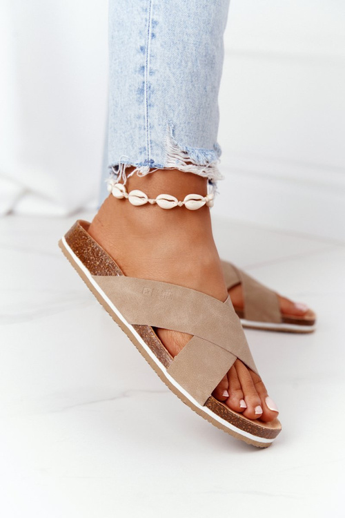 Veľká hviezda HH274593 Kožená kožená flip -flops