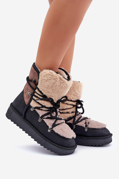 Dámske Snehule S Kožušinou D.Franklin Čierne DFSH370012