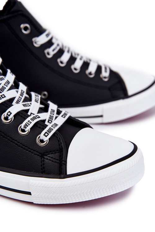 Pánské vysoké zateplené tenisky Big Star KK174346 Černé