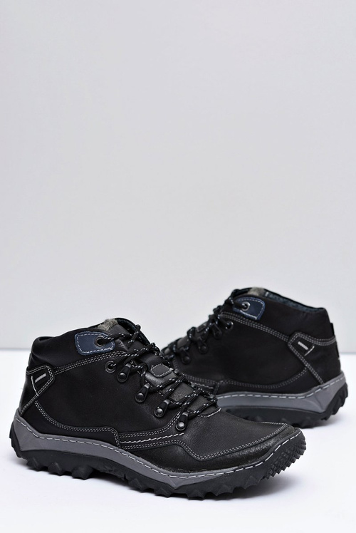 Pánske trekkingové čierne izolované etemorové topánky