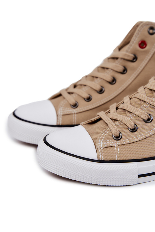 Pánské vysoké tenisky Big Star JJ174386 Béžová