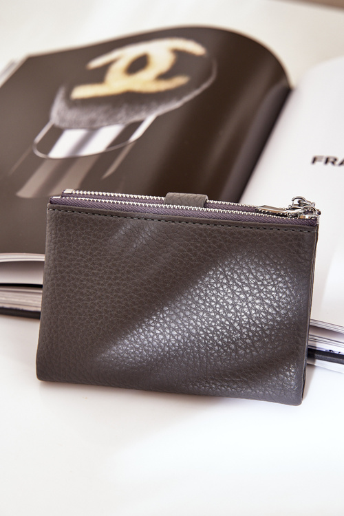 Eko Kožená Dámska Peňaženka Tmavošedá Bronica