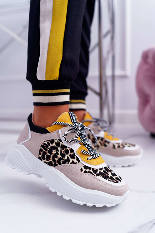 Dámske športové topánky High Sole Leopard Chillout