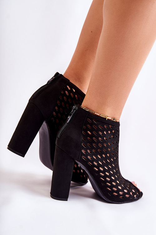 Čierne topánky Jenissa Openwork