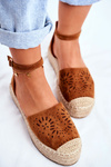Dámské Espadrilky Lněné Camel Palermo