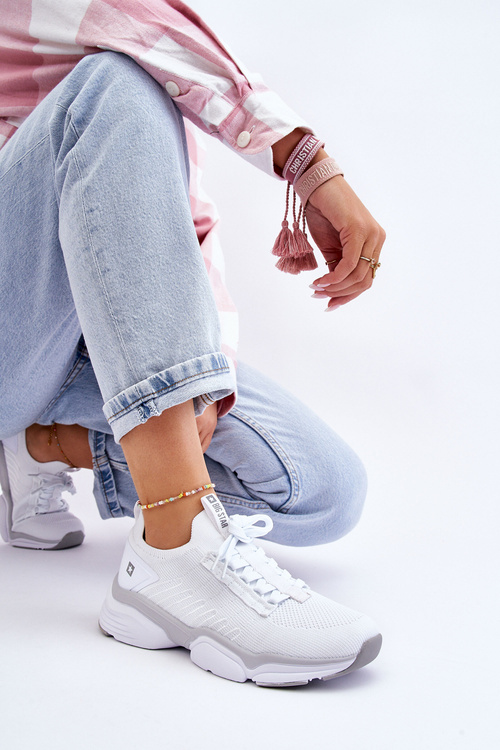 Dámské nazouvací sportovní boty Memory Foam System Big Star LL274A142 Bíle