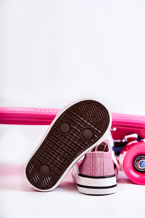 Dětské tenisky vázané Pink Wella
