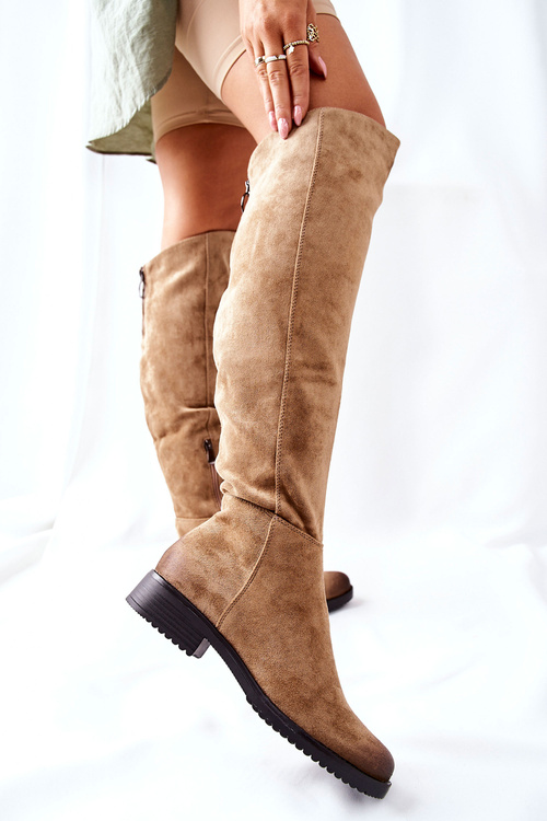 Dámské Kozačky Béžové Ardmore